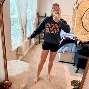 Pink Lily Hocus Pocus Sweatshirt - Charcoal and Orange